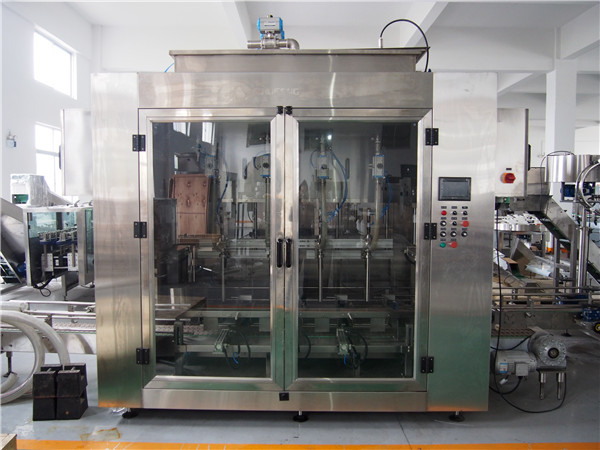 Ang Awtomatikong Pagkaon nga Mupuno sa Pagkaon sa Pagkaon ug Pag-abut sa Olive Oil Packing Machine