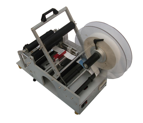 Ang mga botelya sa pabrika semi-awtomatikong pag-label sa makina